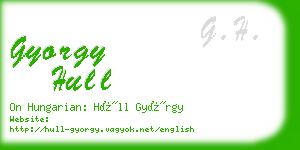 gyorgy hull business card